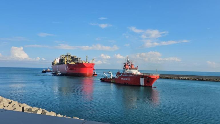 Türkiye'nin ilk yüzer doğal gaz üretim platformu Osman Gazi Filyos Limanı'nda 2 Türkiye Osman Gazi Filyos Limanı'nın yüzen doğal gazının üretimi için ilk platform